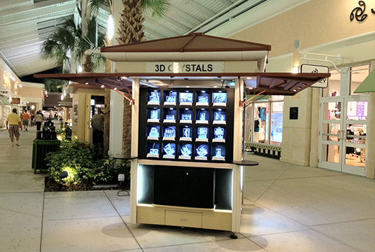 Shopping mall crystal portrait gifts center